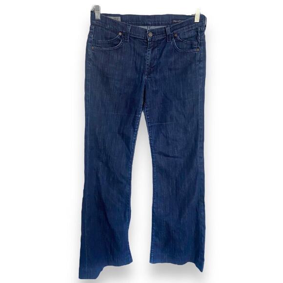 Citizens of Humanity Womens Jeans Sz 31 Hutton 254 Wide Leg High Rise Dark Blue - Picture 1 of 10